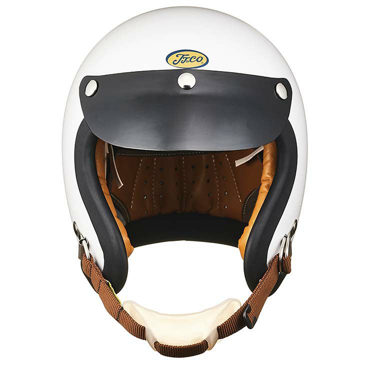TT&CO. レジスタル ジェットヘルメット ホワイト Sシェル