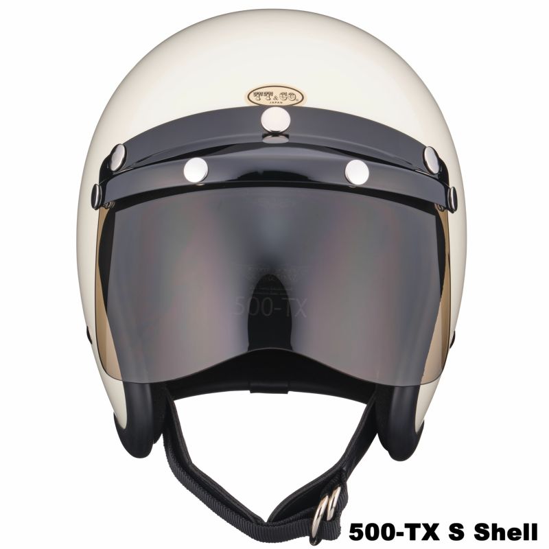 新品未使用！スペースヘルメット風　鼻の尖ったヘルメット　ゴールド、バイザー付き！ ST#123-JZV-V2 エアライトS搭載ヘルメット(透明バイザータイプ・溝付