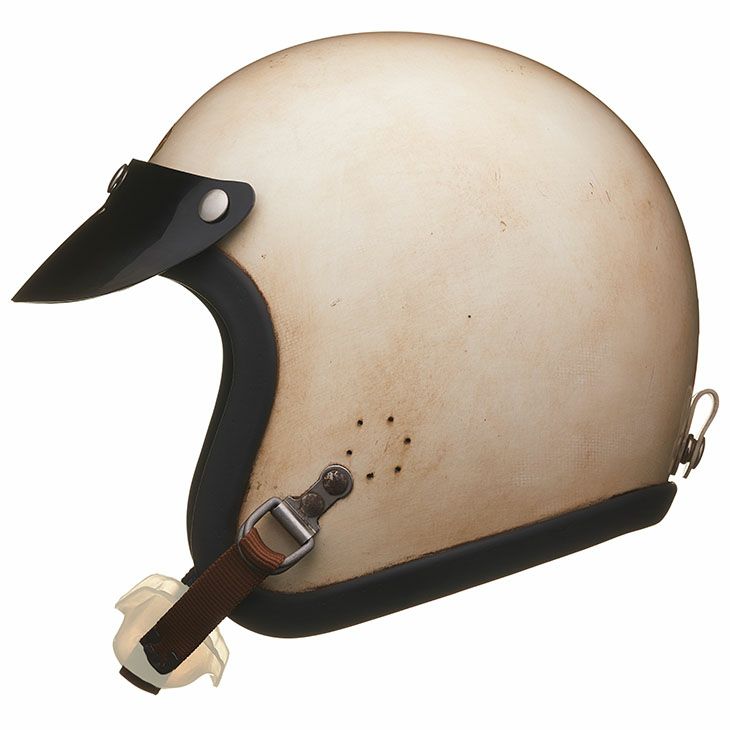 TT&CO. レジスタル ジェットヘルメット ホワイトエイジング加工