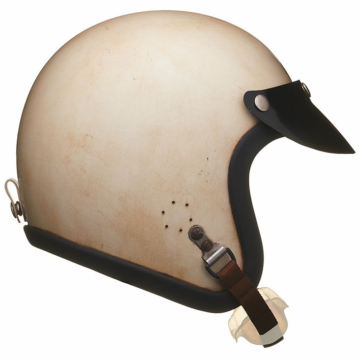 TT&CO. レジスタル ジェットヘルメット ホワイトエイジング加工