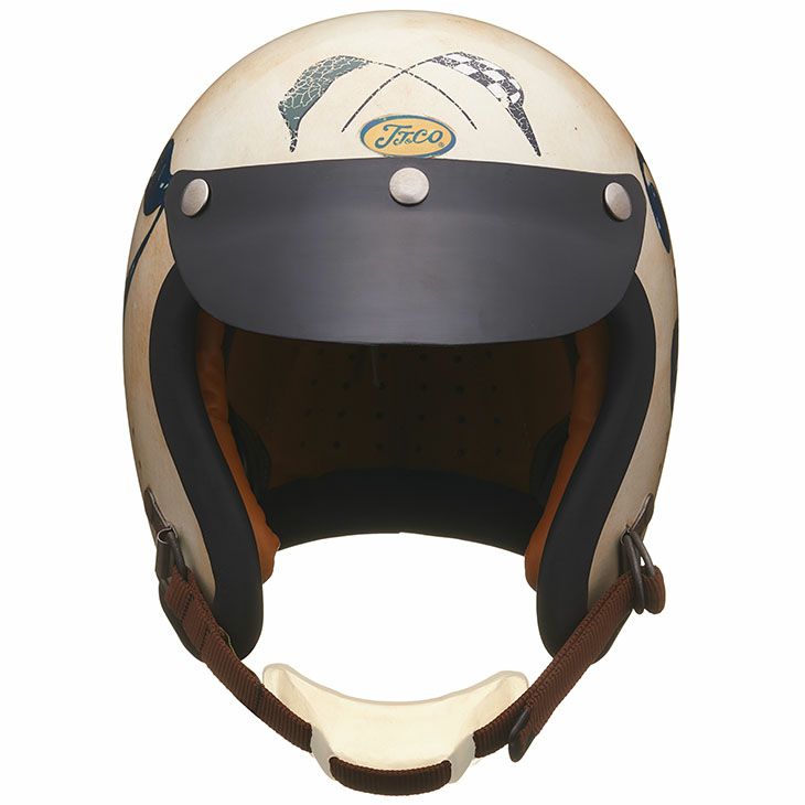 激シブtt&co エイジド加工 スモール ジェットヘルメット 事足りる 長瀬さん
