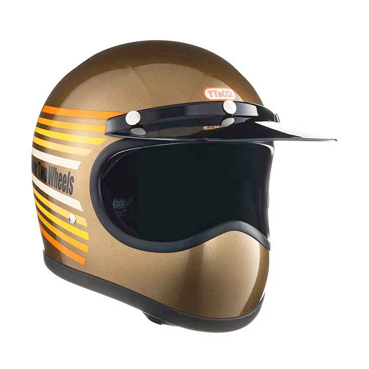 TT&COトゥーカッター オールドゴールド レインボー　ヘルメット