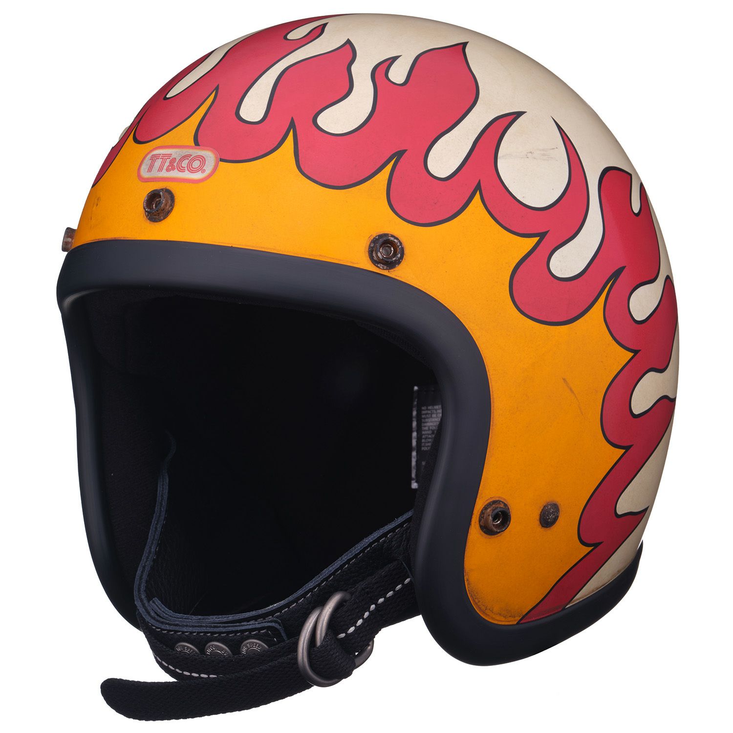 tt&co スーパーマグナム 目深 エイジング 加工 ジェットヘル フリーサイズ