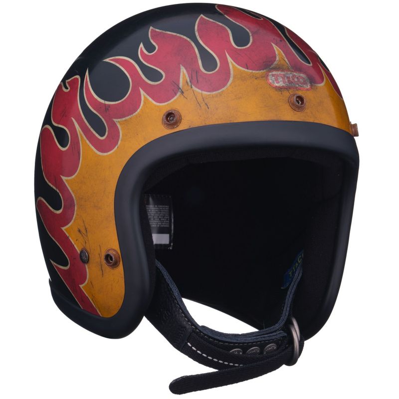 tt&co buco vintage ジェットヘルメット 目深 Amazon.com: TT&CO Retro Motorcycle Helmet TT05JG 3/4 Open