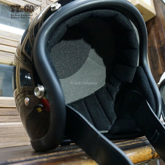 TT&COヘルメット　スーパーマグナム　ディストーション　ブラック TT&CO スーパーマグナム ディストーション ブラック ヘルメット 袋付き