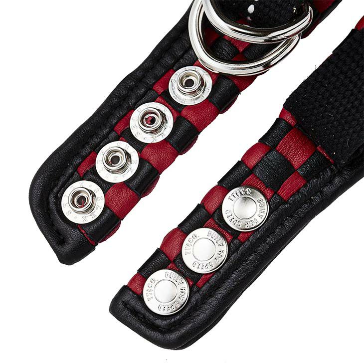 TT&CO. ダブルストラップ ブラック&レッドチェッカー 仕様変更専用