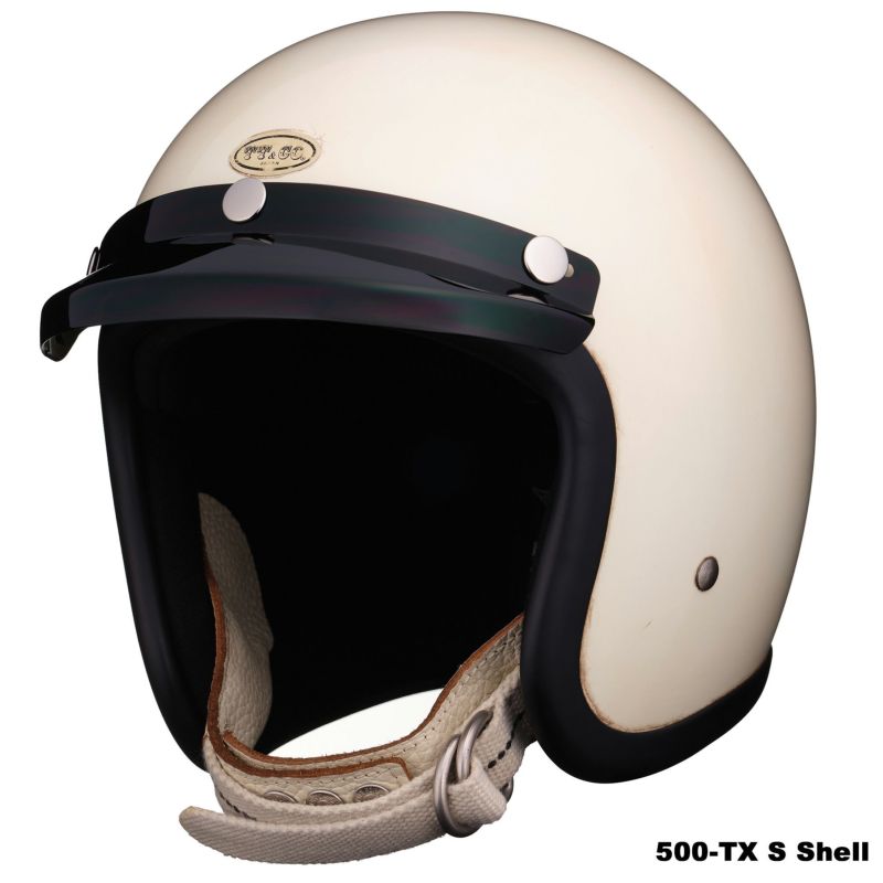 新品☆Bell 500TXタイプ☆ジェットヘルメットL☆バイザー付き検tt&co 500TXジェットヘルメット オリジナルバイザー付き 極小帽体で