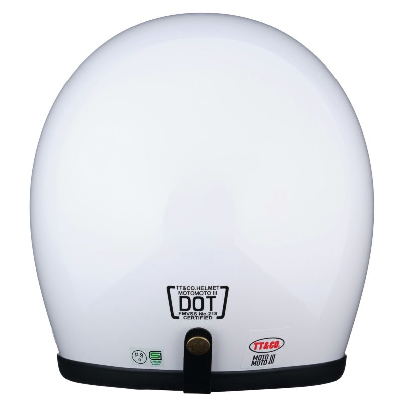 TT&CO. モトモト3 SG/DOT スタンダード ホワイト　後ろ