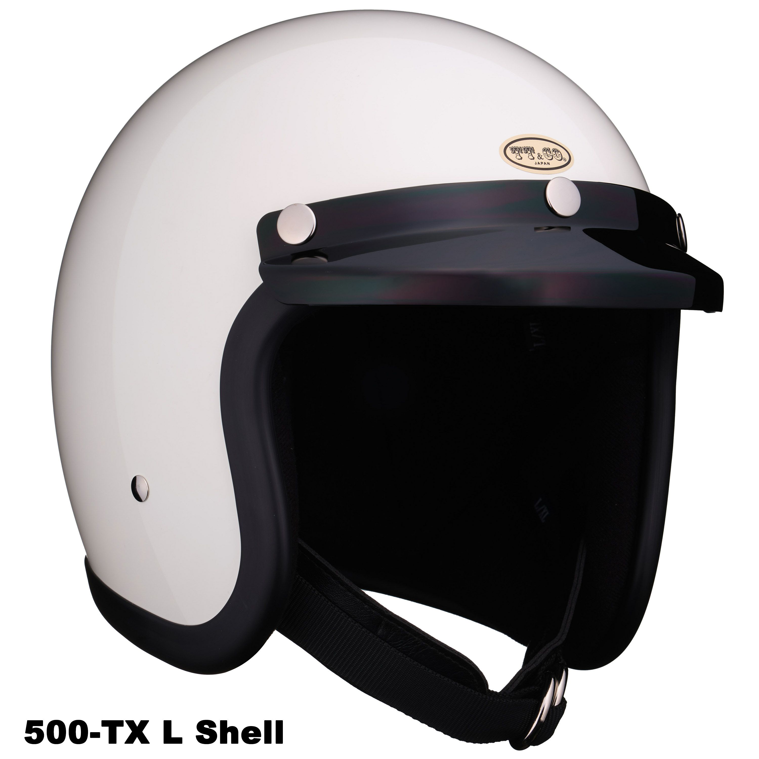 TT&CO. 500-TX ヘルメット　L/XL バイザー付き TT&CO. 500-TX 専用バイザー ブラック OFFICIAL WEBSITE