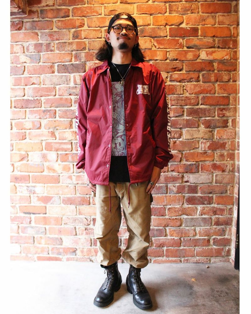 Z-CFFV Nylon Coach Jacket〔Wine〕