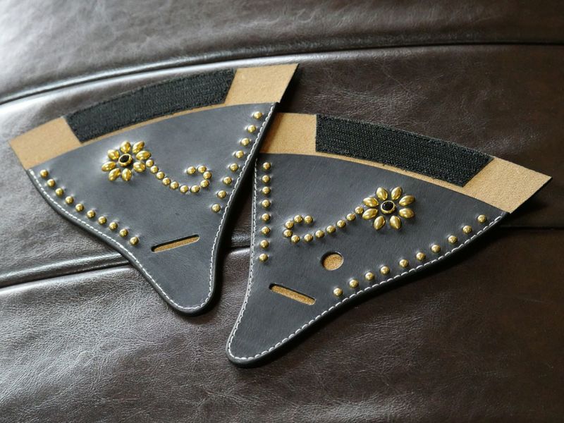 any motorcycleスタッズイヤーパッド フラワースタッズ ブラス TT&CO.ヘルメット専用】any motorcycleスタッズイヤーパッド