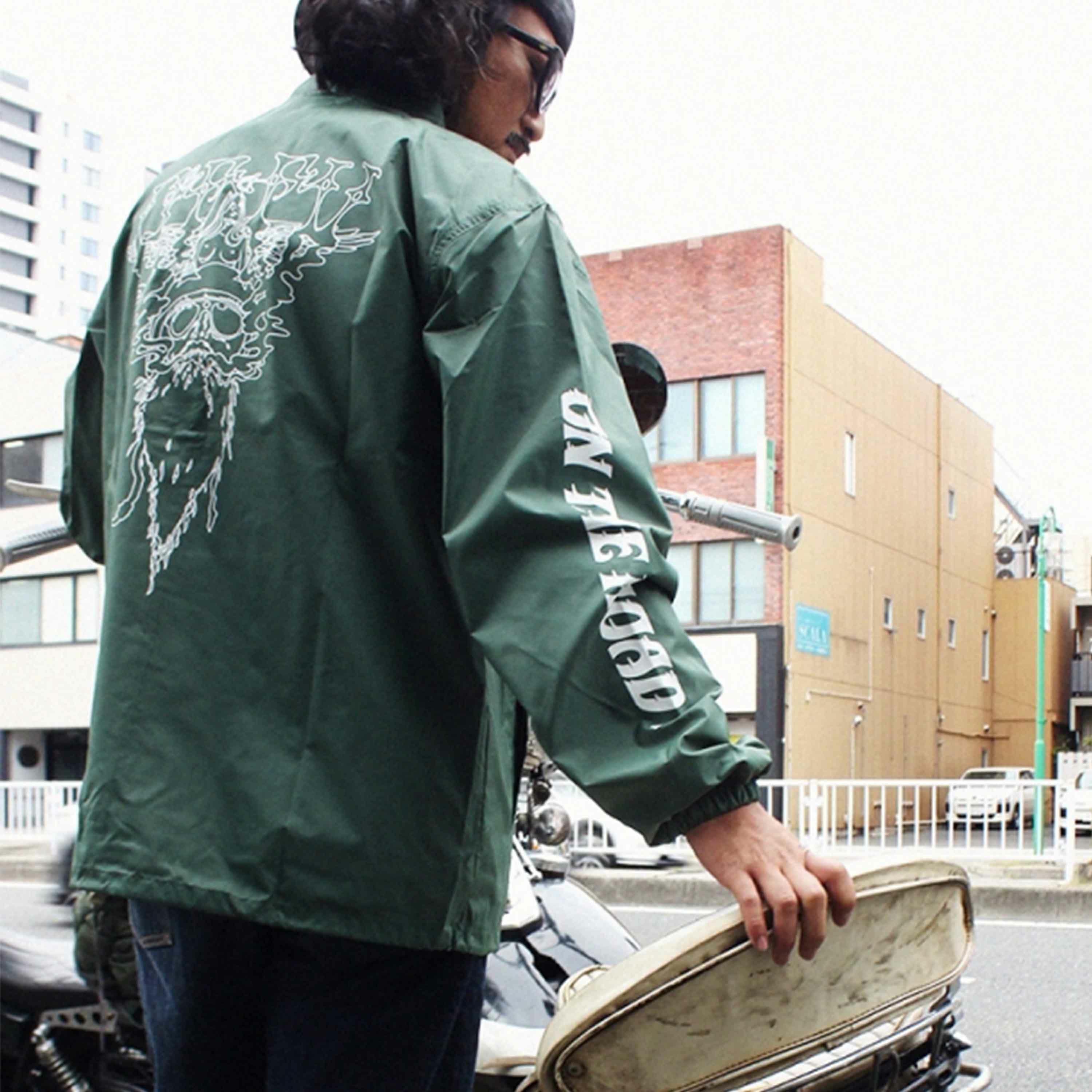 V22-F Nylon Coach Jacket〔Black〕